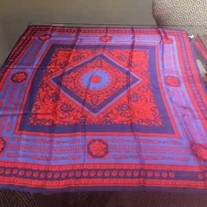 VERSACE EXTRA LARGE MULTI COLORED SCARF.